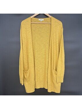 Madewell Women's Summer Ryder Cardigan Sweater M Golden Apple Marigold Yellow